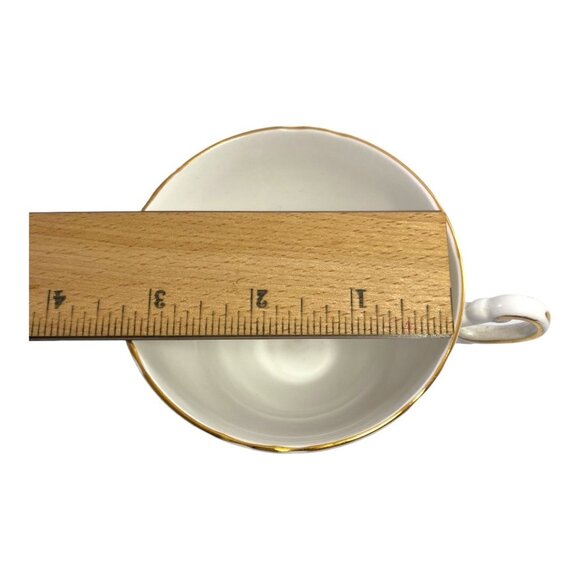 Vintage Regency English Lily of Valley Floral Bone China Teacup & Saucer Set - Picture 7 of 10